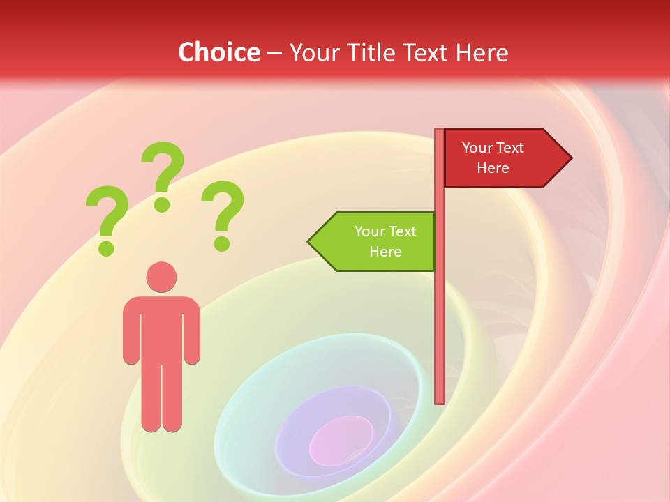 Stripy Style Card PowerPoint Template