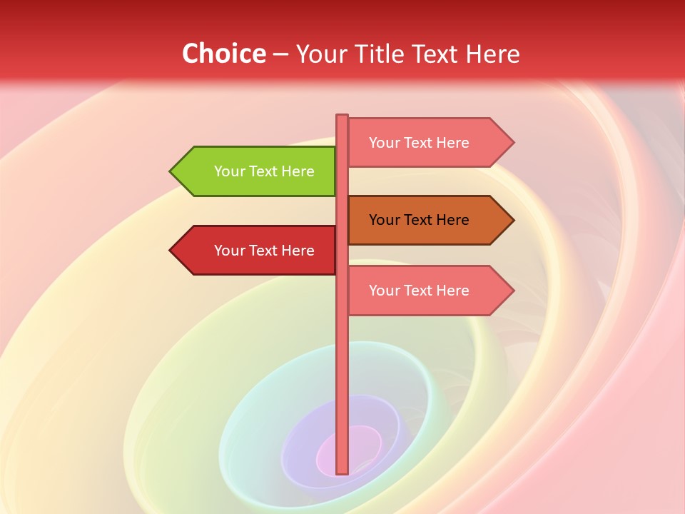 Stripy Style Card PowerPoint Template