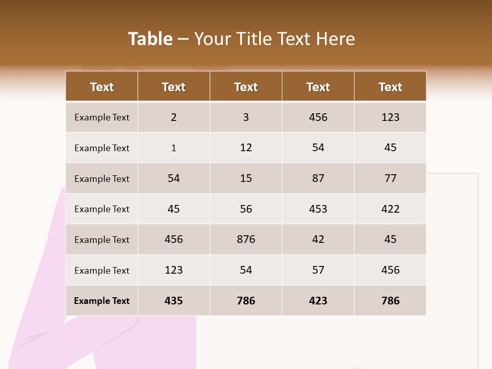Woman With Board PowerPoint Template