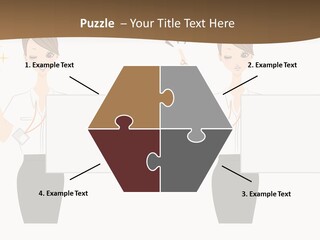Business Woman Board PowerPoint Template