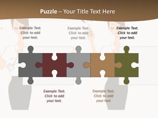 Business Woman Board PowerPoint Template
