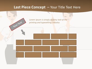 Business Woman Board PowerPoint Template