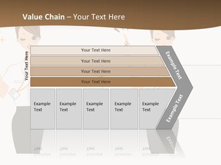 Business Woman Board PowerPoint Template