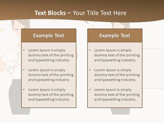 Business Woman Board PowerPoint Template