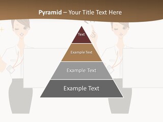 Business Woman Board PowerPoint Template