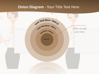 Business Woman Board PowerPoint Template