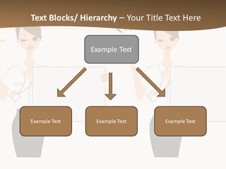 Business Woman Board PowerPoint Template