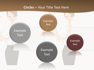 Business Woman Board PowerPoint Template