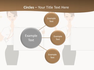 Business Woman Board PowerPoint Template