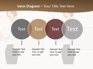 Business Woman Board PowerPoint Template