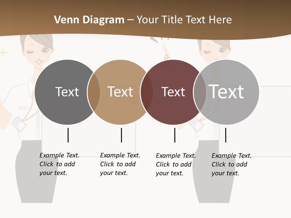 Business Woman Board PowerPoint Template