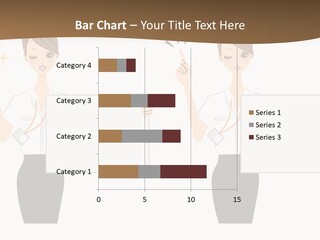 Business Woman Board PowerPoint Template