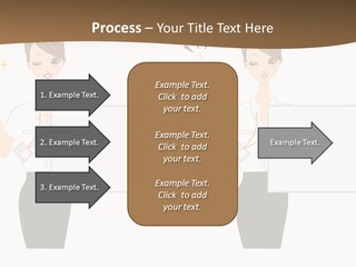 Business Woman Board PowerPoint Template