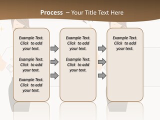 Business Woman Board PowerPoint Template