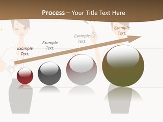 Business Woman Board PowerPoint Template