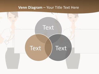 Business Woman Board PowerPoint Template