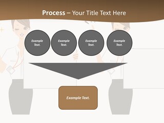 Business Woman Board PowerPoint Template