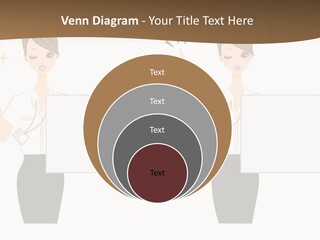 Business Woman Board PowerPoint Template