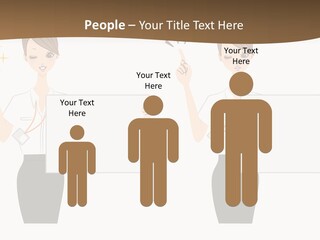 Business Woman Board PowerPoint Template