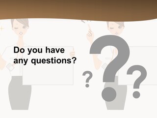 Business Woman Board PowerPoint Template