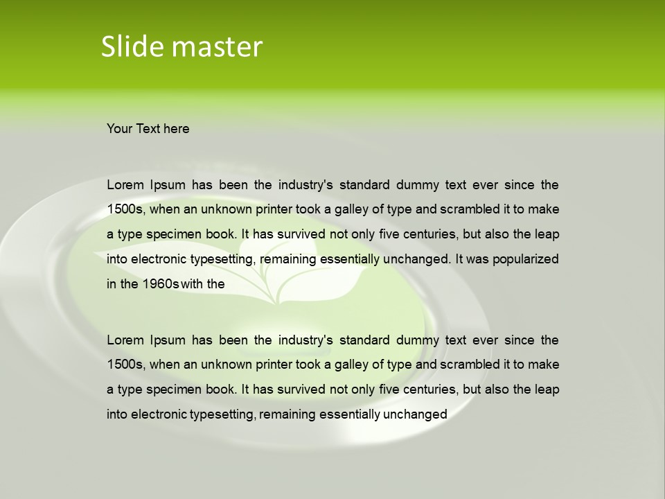 Motorcar Press Leaf PowerPoint Template