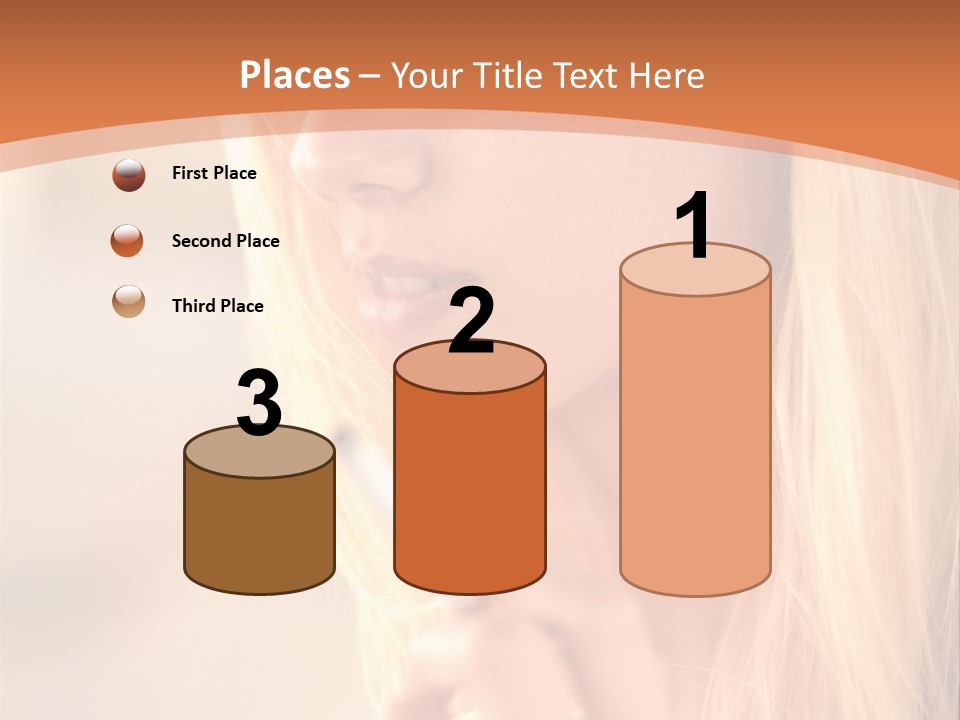 Femelle Maquillage Humain PowerPoint Template