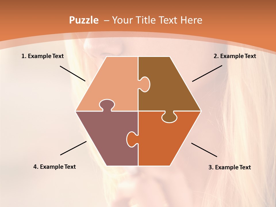 Femelle Maquillage Humain PowerPoint Template