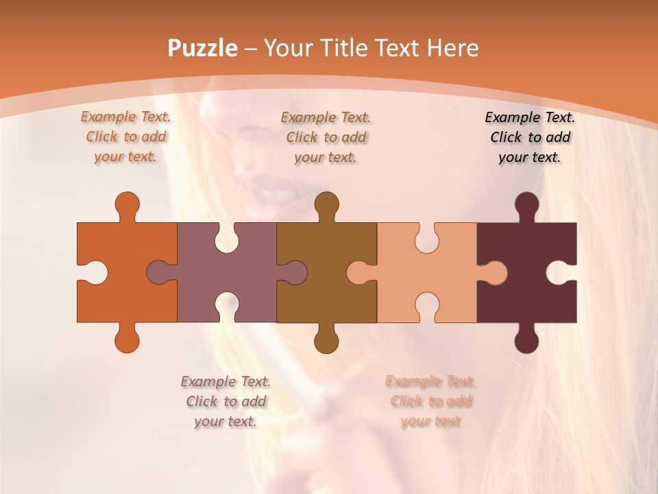 Femelle Maquillage Humain PowerPoint Template