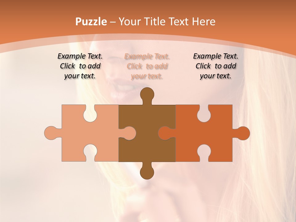 Femelle Maquillage Humain PowerPoint Template