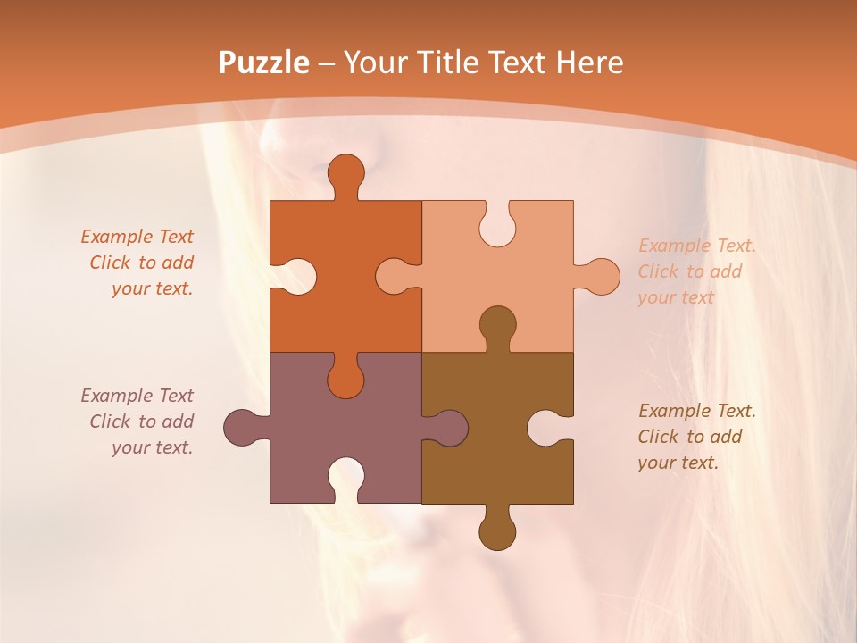 Femelle Maquillage Humain PowerPoint Template