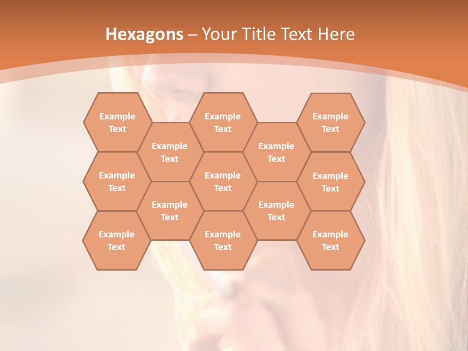 Femelle Maquillage Humain PowerPoint Template