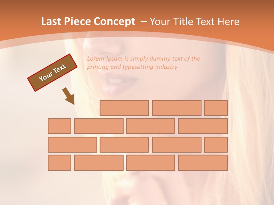 Femelle Maquillage Humain PowerPoint Template