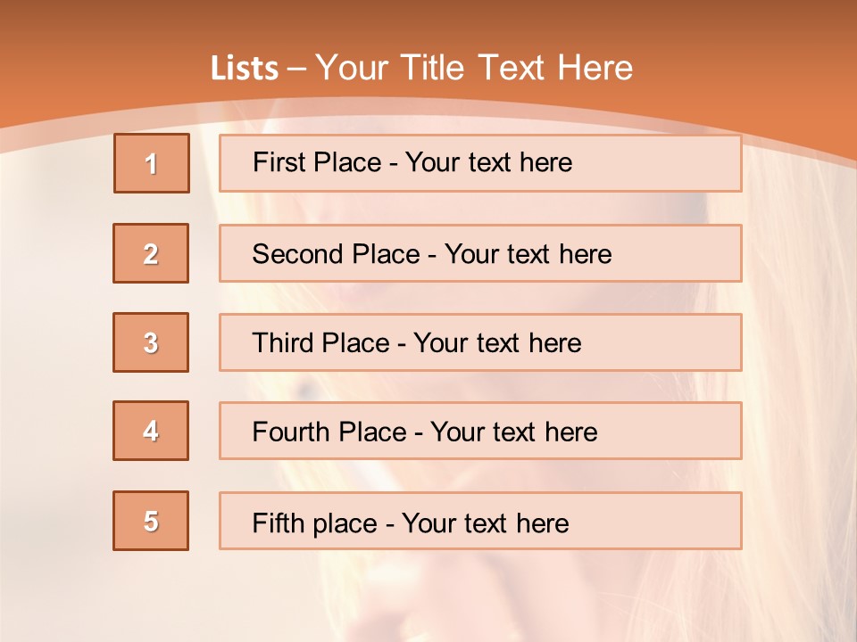 Femelle Maquillage Humain PowerPoint Template