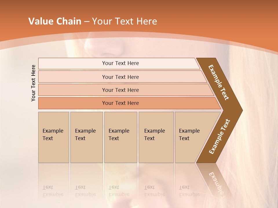Femelle Maquillage Humain PowerPoint Template