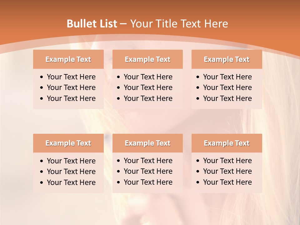 Femelle Maquillage Humain PowerPoint Template