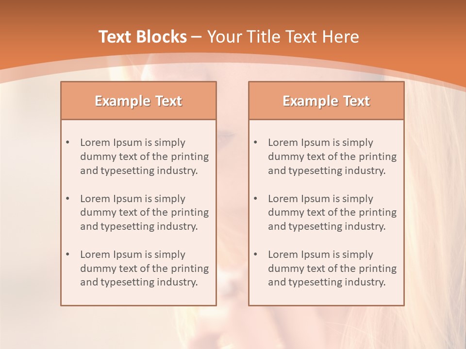 Femelle Maquillage Humain PowerPoint Template