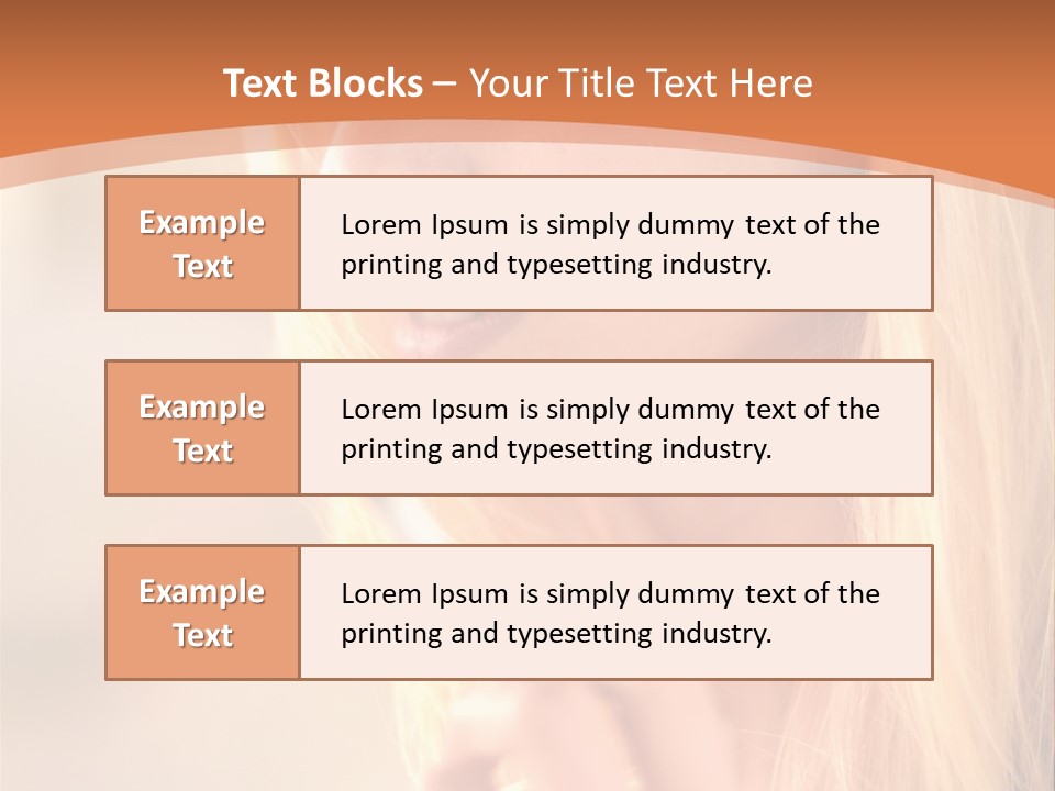 Femelle Maquillage Humain PowerPoint Template