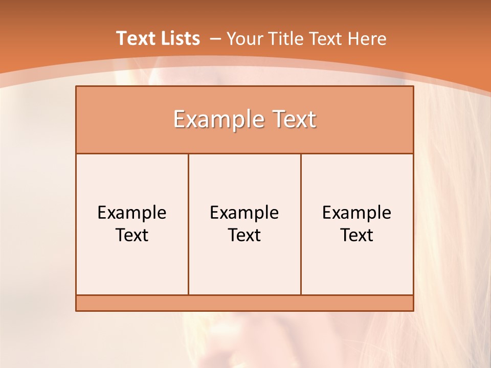 Femelle Maquillage Humain PowerPoint Template