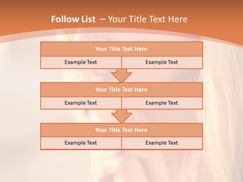 Femelle Maquillage Humain PowerPoint Template