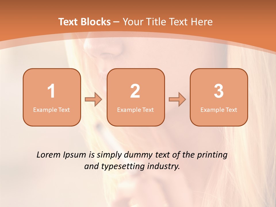 Femelle Maquillage Humain PowerPoint Template