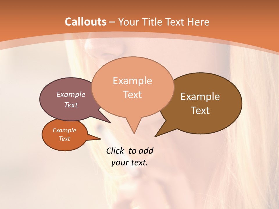 Femelle Maquillage Humain PowerPoint Template