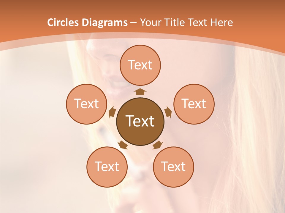Femelle Maquillage Humain PowerPoint Template