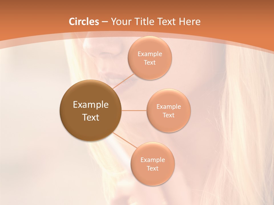 Femelle Maquillage Humain PowerPoint Template