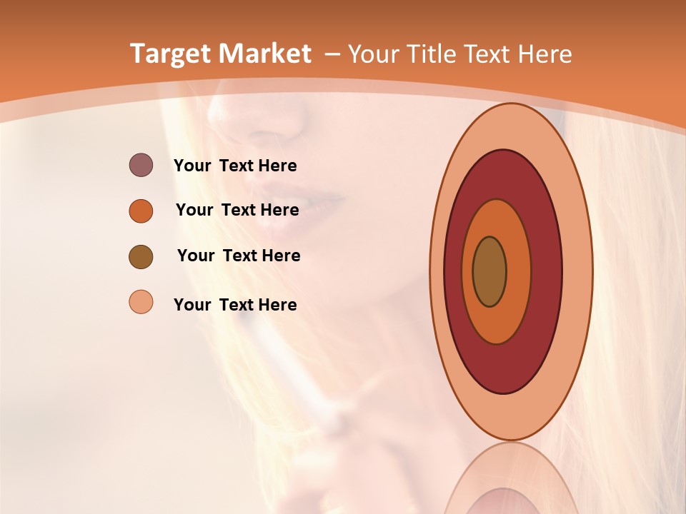 Femelle Maquillage Humain PowerPoint Template