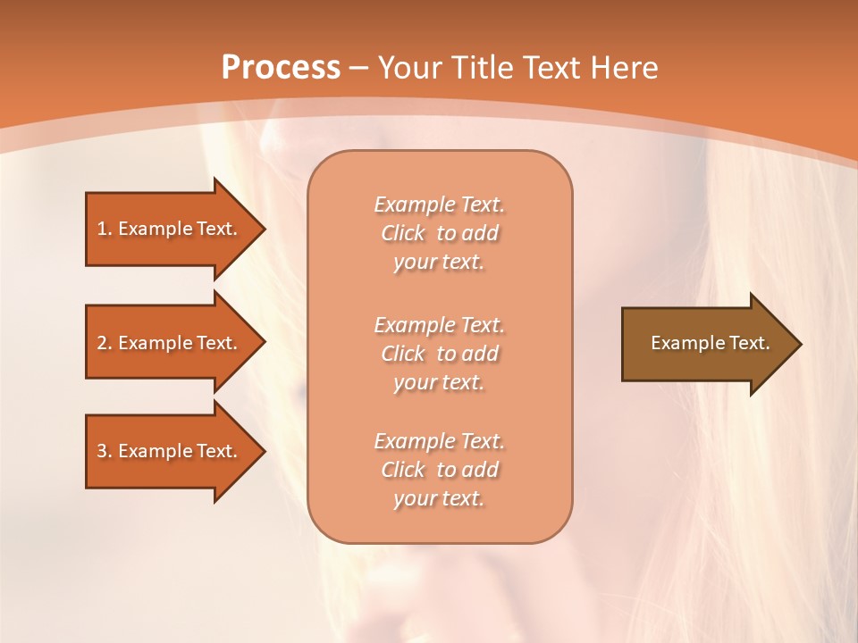 Femelle Maquillage Humain PowerPoint Template