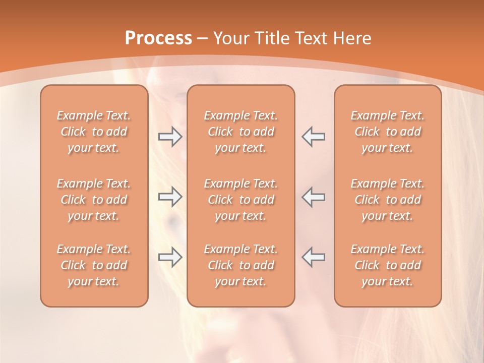 Femelle Maquillage Humain PowerPoint Template