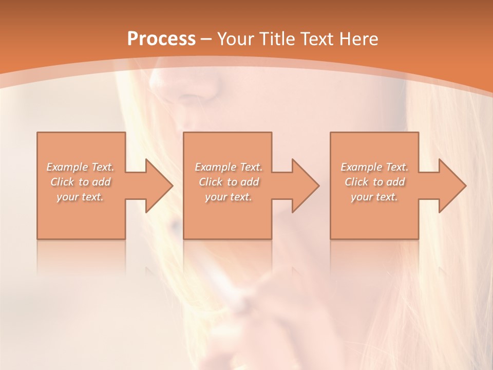 Femelle Maquillage Humain PowerPoint Template