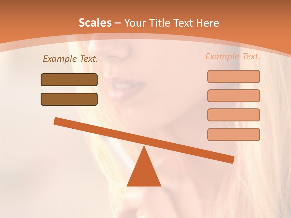 Femelle Maquillage Humain PowerPoint Template