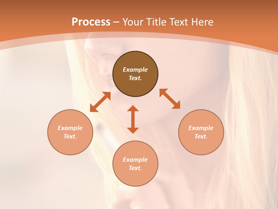 Femelle Maquillage Humain PowerPoint Template