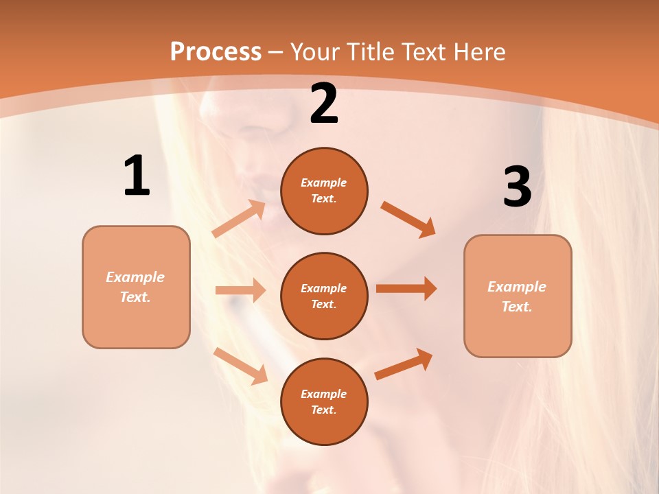 Femelle Maquillage Humain PowerPoint Template